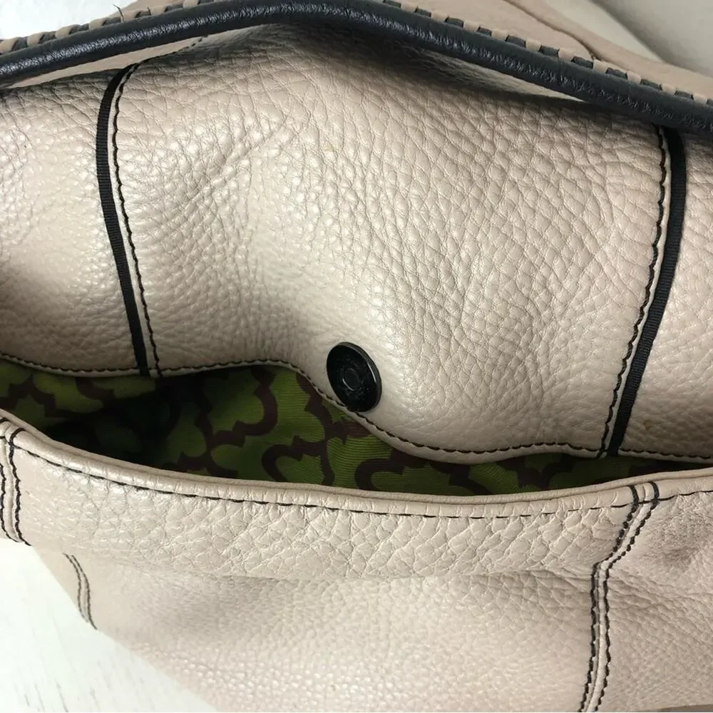 Oryany taupe Katie hobo shoulder bag flap front